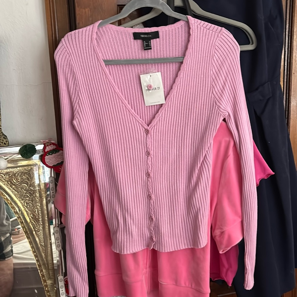 NWT Forever 21 Ribbed Cardigan Sweater